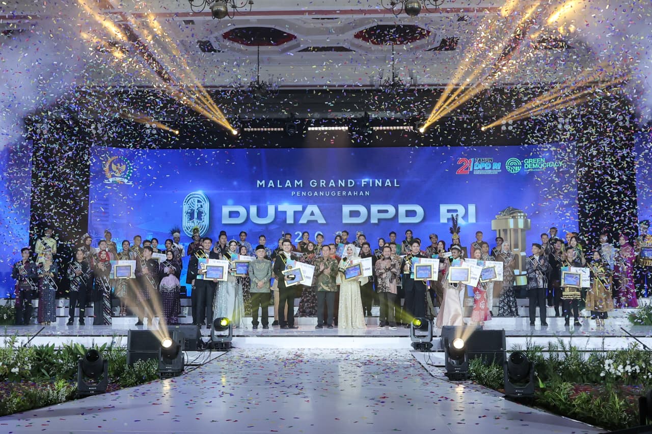 Putri Aceh dan Putra Jawa Timur Dinobatkan Menjadi Duta DPD RI 2025