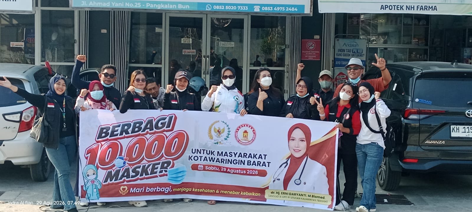 Saat Asap Menyelimuti, Kepedulian Hadir: dr. Erni Daryanti dan Lentera Kobar Bantu Warga Terdampak Karhutla
